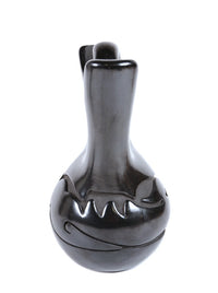 Santa Clara Pueblo Black Wedding Vase Pottery By Mida Tafoya