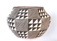 Acoma Pueblo Black and White Pottery By Francis Pasewal