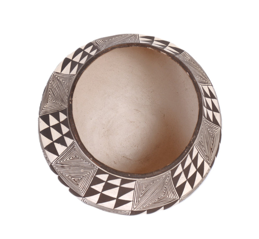 Acoma Pueblo Black and White Pottery By Francis Pasewal
