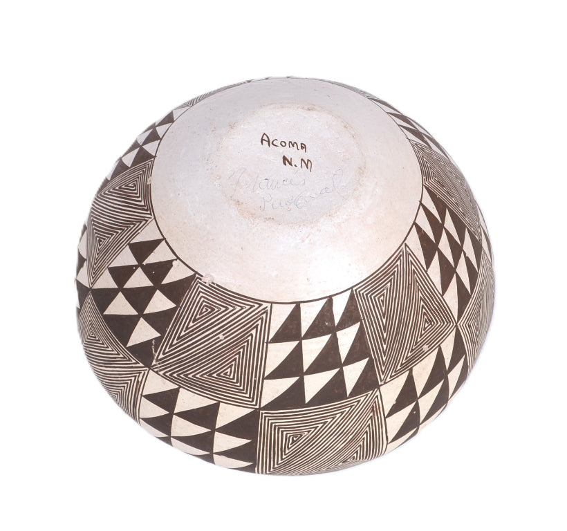 Acoma Pueblo Black and White Pottery By Francis Pasewal