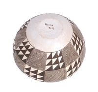 Acoma Pueblo Black and White Pottery By Francis Pasewal