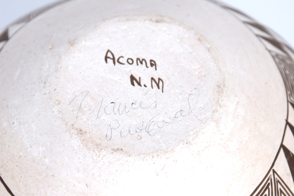 Acoma Pueblo Black and White Pottery By Francis Pasewal