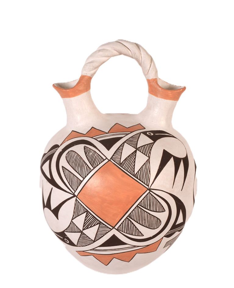 Acoma Pueblo Wedding Jar Pottery By Eva Histia