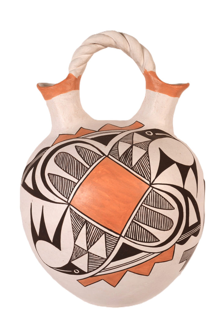 Acoma Pueblo Wedding Jar Pottery By Eva Histia