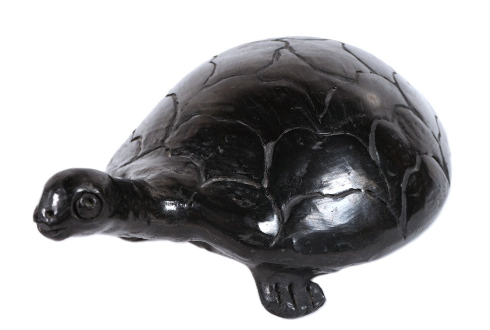 Mexico Blackware Turtle Pottery By Dona Rosa