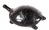 Mexico Blackware Turtle Pottery By Dona Rosa