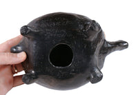 Mexico Blackware Turtle Pottery By Dona Rosa