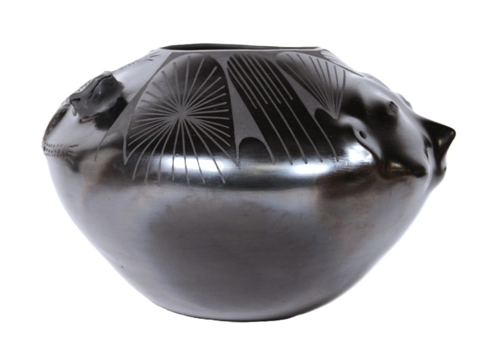 Mexico Blackware Effigy Pottery By Jesus Quezada
