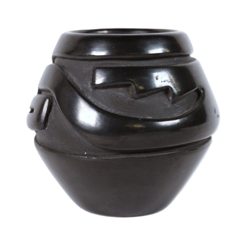Santa Clara Pueblo Black Pottery By Stella Chavarria