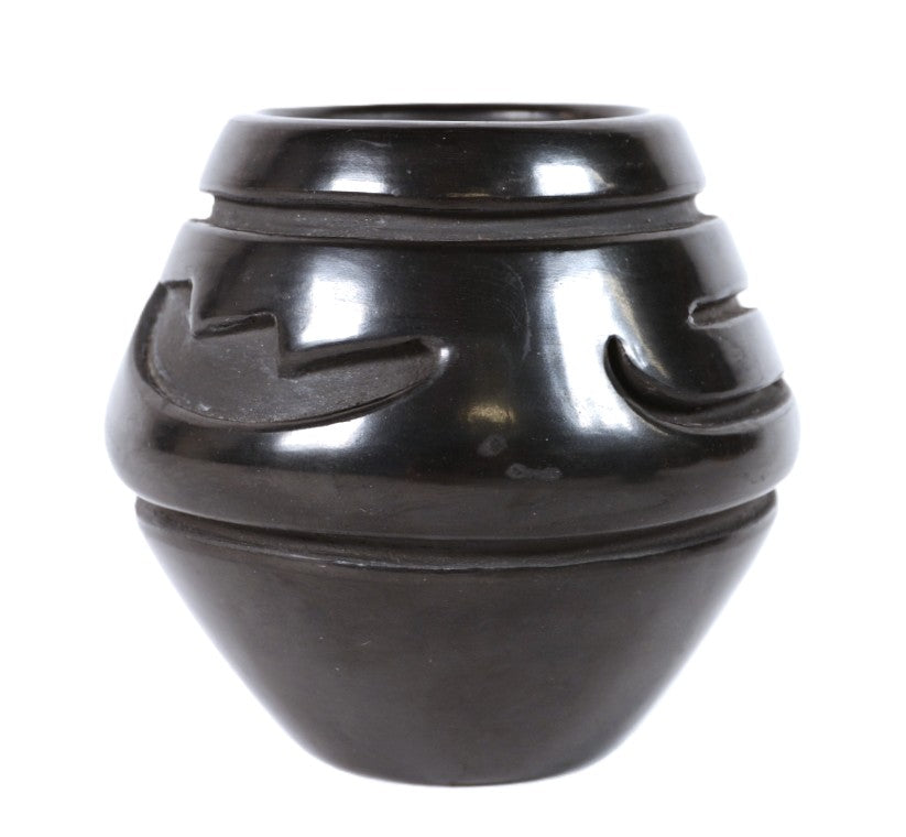 Santa Clara Pueblo Black Pottery By Stella Chavarria