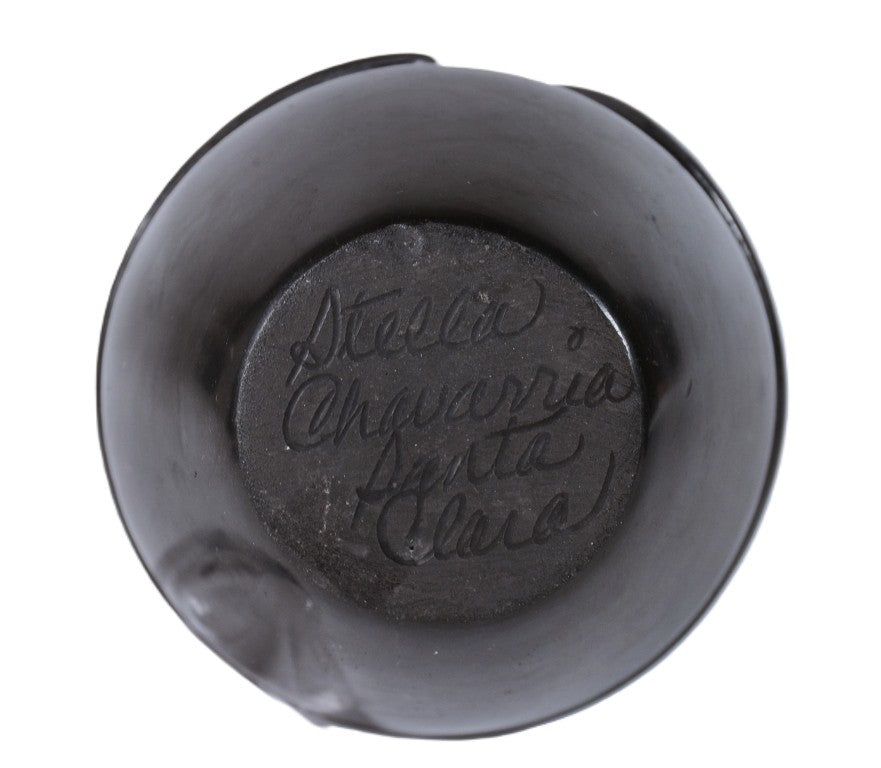 Santa Clara Pueblo Black Pottery By Stella Chavarria