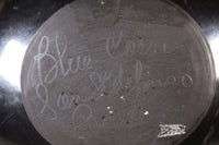 San Ildefonso Pueblo Black Pottery Plate By Blue Corn