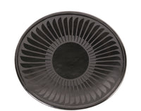 San Ildefonso Pueblo Black Pottery Plate By Blue Corn