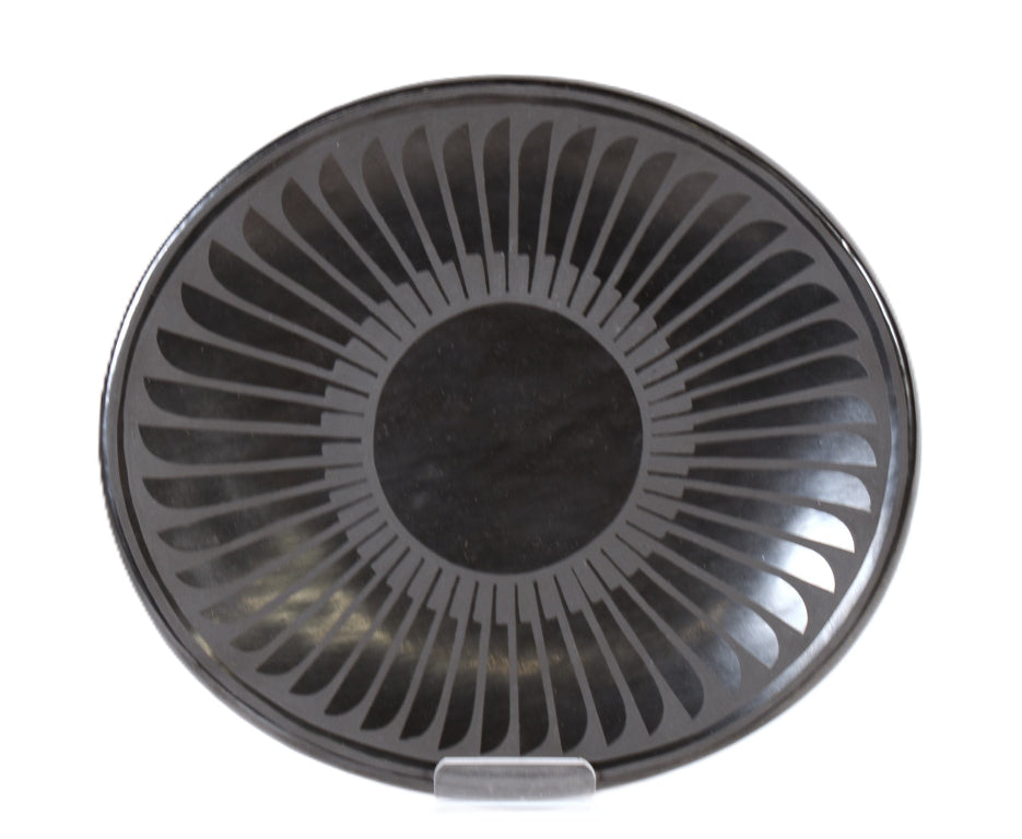 San Ildefonso Pueblo Black Pottery Plate By Blue Corn