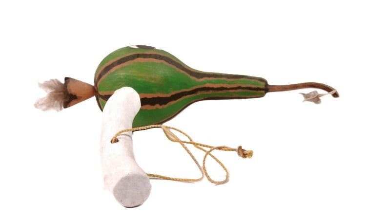 Hopi Pueblo Wood Squash Rattle By Myron Gaseoma