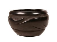 Santa Clara Pueblo Carved Black Pottery By Florence Browning