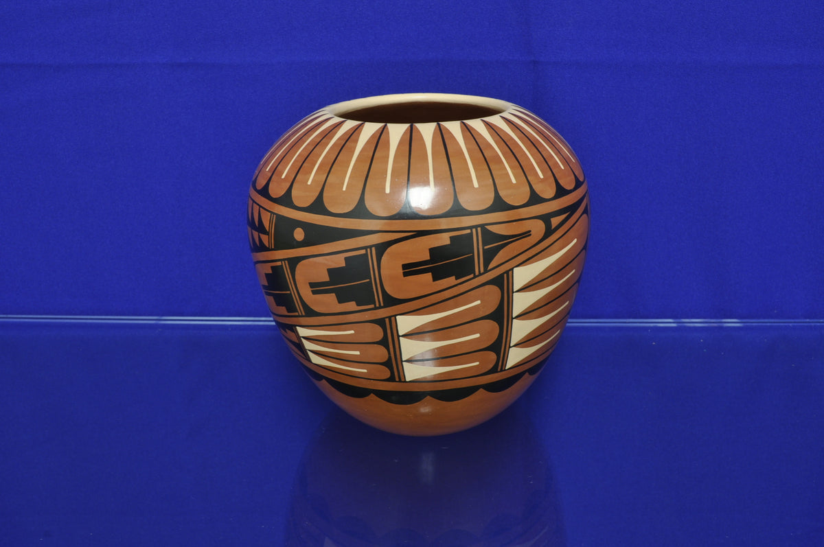 Small Black San Ildefonso Pottery Jar by Pauline Martinez (1950-)