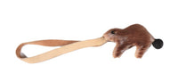 Navajo Hide Leather with Fur Beaver Bracelet