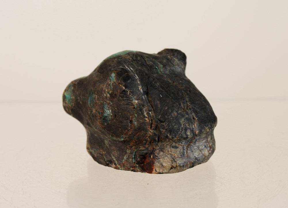 Zuni Fetish from the CG Wallace Family collection: Turquoise Carved Bear Head