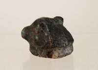 Zuni Fetish from the CG Wallace Family collection: Turquoise Carved Bear Head