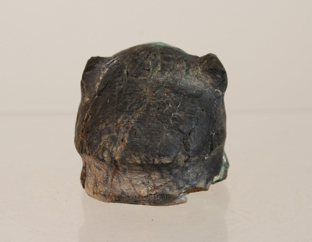 Zuni Fetish from the CG Wallace Family collection: Turquoise Carved Bear Head