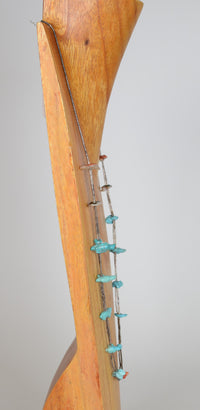 Zuni Carved Bird and Bear Fetish Necklace by Leekya Deyuse