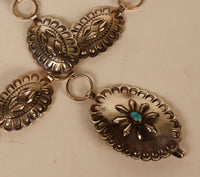 Navajo Link Sterling Silver Concho Belt - CG Wallace Family Collection