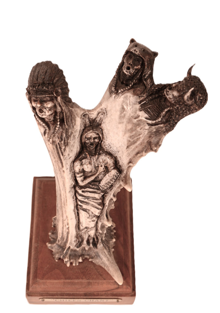 Chiefs Chant Antler Sculpture