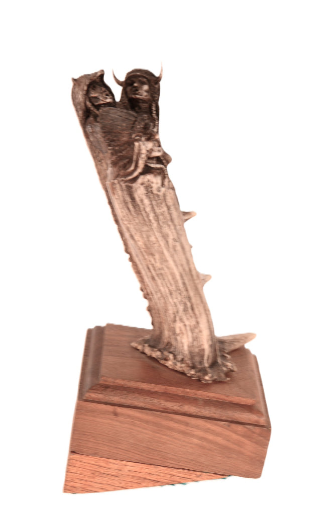 Chiefs Chant Antler Sculpture