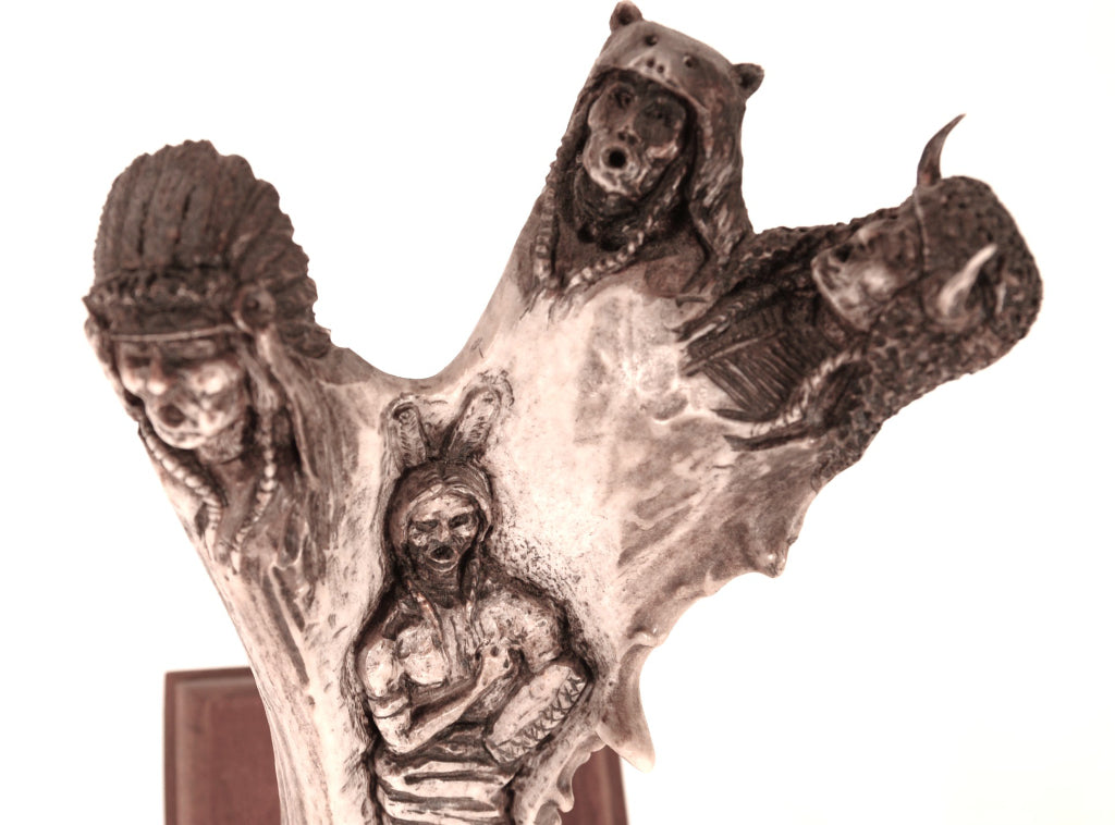 Chiefs Chant Antler Sculpture