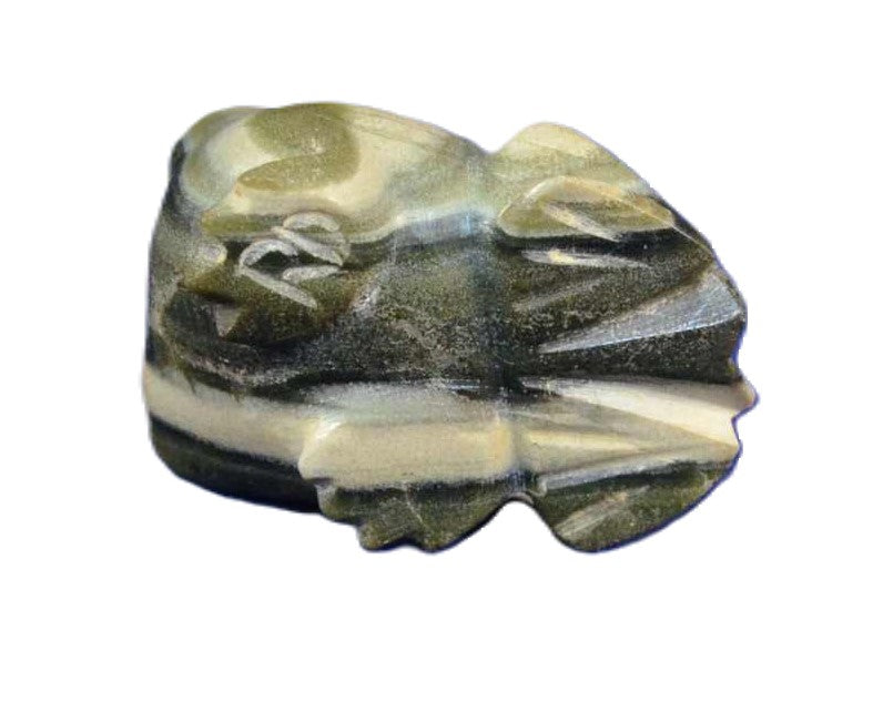 Zuni Fetish Carving: R. Davis Serpentine Frog