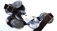 Navajo Sterling Silver Concho Belt by Leonard Maloney