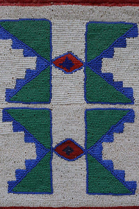 Plateau, Nez Perce,  Fully beaded Flat bag
