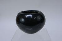 Santa Clara Painted Black pottery by Elaine Salazar 3 1/2" x 3"