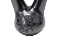 Santa Clara Pueblo Painted Black Wedding Jar Pottery