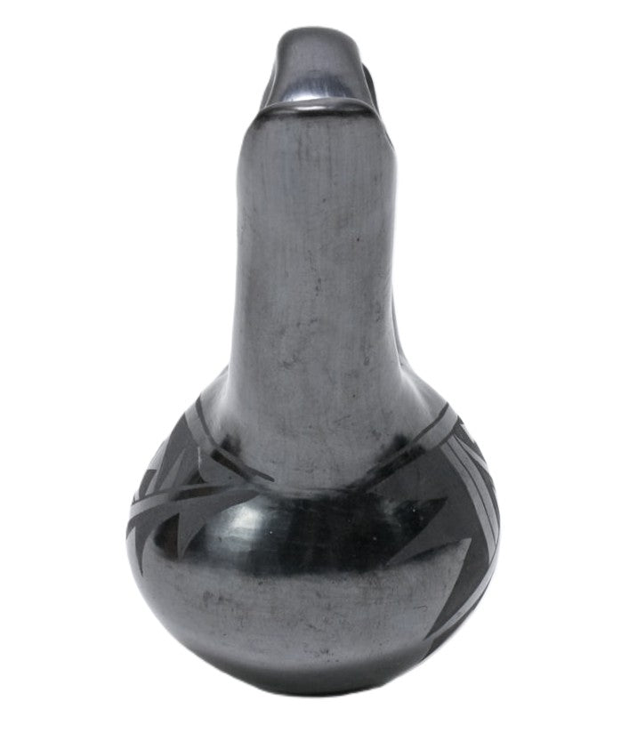 Santa Clara Pueblo Painted Black Wedding Jar Pottery