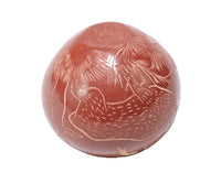 Jemez Pueblo Carved Red Pottery By V.W.
