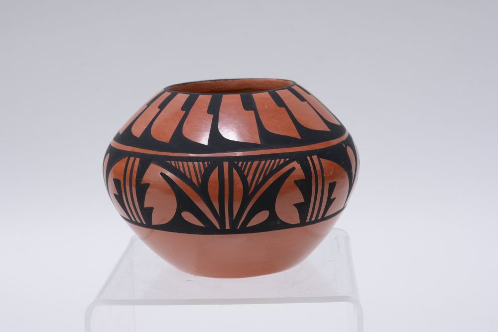 Jemez Painted Red pottery by Edwina Tortalita