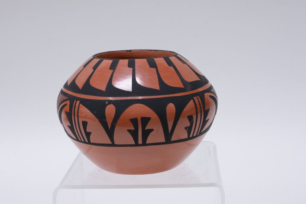 Jemez Painted Red pottery by Edwina Tortalita