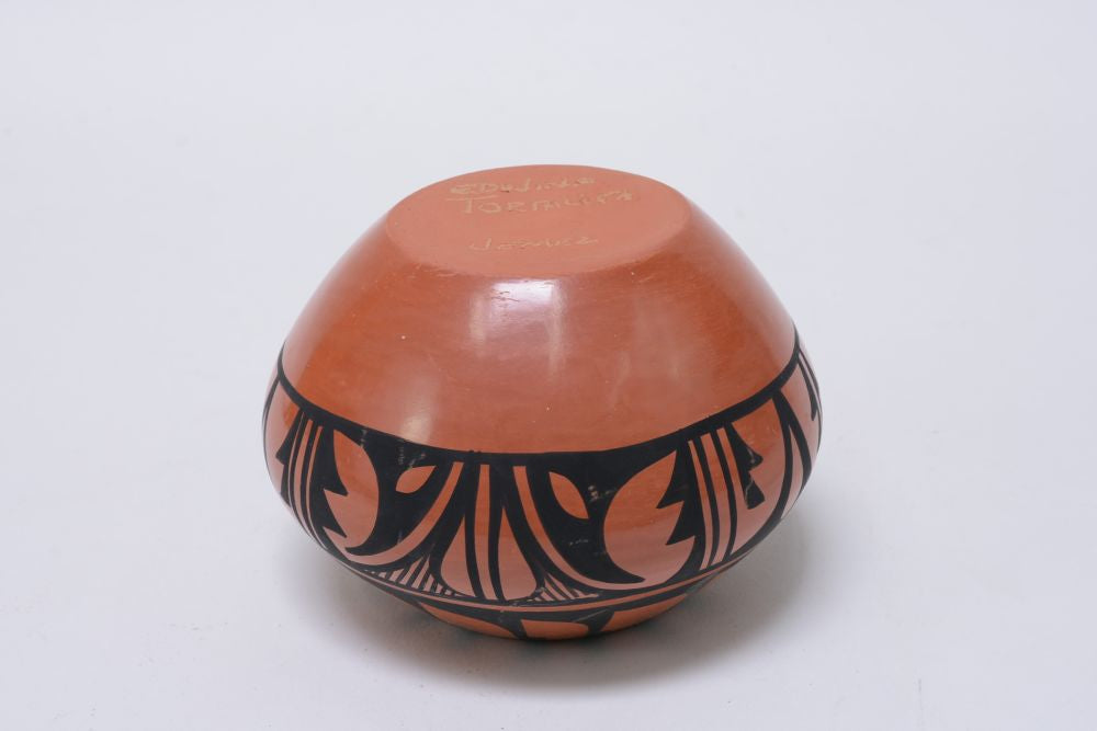 Jemez Painted Red pottery by Edwina Tortalita