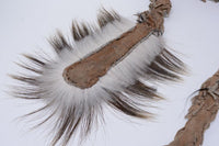 Woodland Cree ( Canadian ) head roach, Buffalo hide,  19th Century