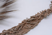 Woodland Cree ( Canadian ) head roach, Buffalo hide,  19th Century