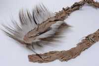 Woodland Cree ( Canadian ) head roach, Buffalo hide,  19th Century