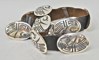 Hopi Concho Belt Flying Parrot by Virgil Thomas (1948-1986)