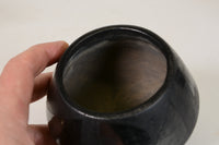An Early San Ildefonso Blackware Pottery Bowl