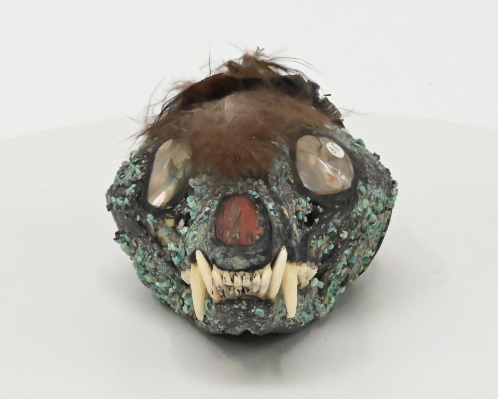 Vintage Zuni Racoon Skull Fetish