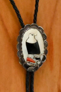 Vintage Zuni Bald Eagle holding Snake Bolo