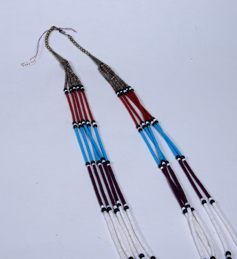 Navajo or Santo Domingo Beaded 5 Strand Multi-Colored Necklace