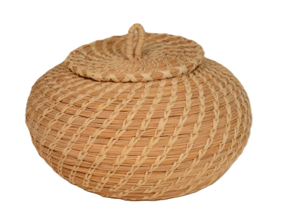 Papago Lidded Basket Bowl By Patsy Angie