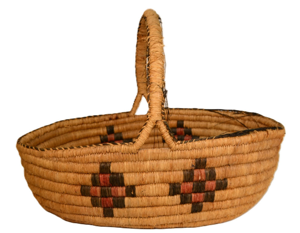Quinault Basket Handled Basket